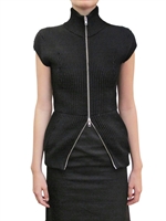 MAISON MARTIN MARGIELA - MAGLIA MANICHE CORTE DI COTONE A COSTINE PESANTE