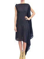 MAISON MARTIN MARGIELA - SILK GEORGETTE ZIPPED DRESS