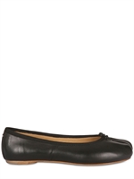 MAISON MARTIN MARGIELA - BRUSHED LEATHER THONG BALLERINA FLATS