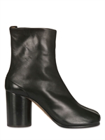 MAISON MARTIN MARGIELA - 80MM TABI BRUSHED LEATHER THONG LOW BOOT