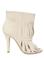 MAISON MARTIN MARGIELA - 100MM SUEDE FRINGED LOW BOOTS