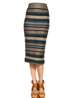 BURBERRY PRORSUM - STRETCH BAUMWOLL VISKOSE ROCK
