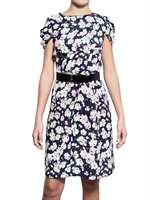 NINA RICCI - CREPE DE CHINE FLORAL DRESS