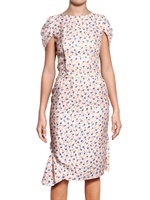 NINA RICCI - FLORAL JACQUARD IMPRIME DRESS
