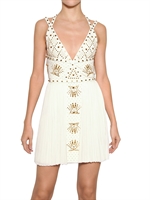 VERSACE - STUDDED  3D JERSEY DRESS