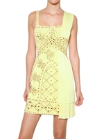 VERSACE - STUDDED 3D JERSEY DRESS