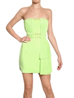VERSACE - STRAPLESS 3D JERSEY DRESS