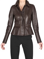 BURBERRY PRORSUM - BESTICKTE DOPPEL LEDER JACKE