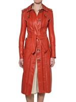 BURBERRY PRORSUM - BESTICKER DOPPEL LEDER MANTEL