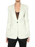 BURBERRY PRORSUM - EINZELNER KNOPF STRETCH WOLL JACKE