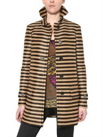 BURBERRY PRORSUM - GESTREIFTER RAFFIA MANTEL