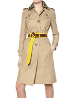 BURBERRY PRORSUM - COTTON GABARDINE TRENCH COAT