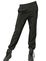 MM6 DI M.M.MARGIELA - PANTALONI DI CUPRO LEGEGRI DRAPPEGGIATI