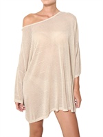 MES DEMOISELLES - MAGLIA OVERSIZE DI LUREX A COSTINE