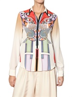 ETRO - BEDRUCKTES CREPE DE CHINE KLEID