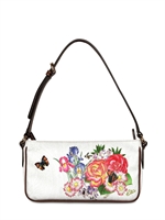 ETRO - PVC BEDRUCKTE BLUMEN UMHÄNGETASCHE