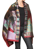 ETRO - COTTON SILK MULTI COLOR SCARF