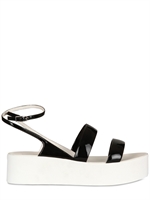 CALVIN KLEIN COLLECTION - 40MM PATENT SANDAL FLATS
