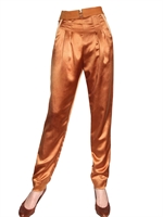 FELICITY BROWN - PANTALONI DI SATIN DI SETA