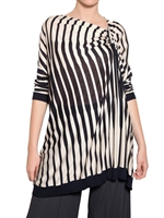 ANTONIO MARRAS - GESTREIFTES VISKOSE JERSEY TOP