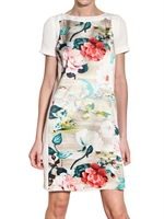 ANTONIO MARRAS - PRINTED CHARMEUSE LINEN DRESS