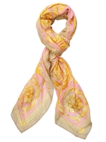 VERSACE - PRINTED WOVEN MODAL LINEN SCARF