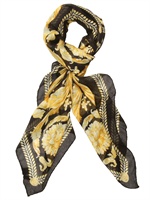 VERSACE - PRINTED WOVEN MODAL LINEN SCARF