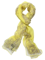 VERSACE - PRINTED SILK GEORGETTE SCARF