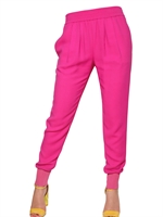 STELLA MCCARTNEY - PANTALONI IN CADY DI VISCOSA MODELLO JOGGING