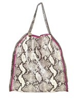 STELLA MCCARTNEY - FALABELLA GROßE ECO PYTHON UMHÄNGETASCHE