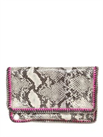 STELLA MCCARTNEY - POCHETTE FALABELLA IN ECO PELLE STAMPA PITONE