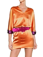 FAUSTO PUGLISI - SILK SATIN DRESS