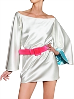 FAUSTO PUGLISI - SILK SATIN DRESS