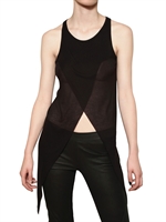 GARETH PUGH - TANK TOP DI COTONE TENCEL A COSTINE