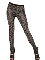 GARETH PUGH - LEGGINGS DI LYCRA STAMPA JAQUARD