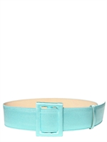 FAUSTO PUGLISI - SILK SATIN ON SMOOTH LEATHER BELT