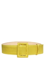 FAUSTO PUGLISI - SILK SATIN ON SMOOTH LEATHER BELT