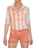 BURBERRY BRIT - KARIERTES BAUMWOLL CANVAS HEMD