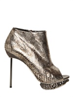PACO RABANNE - 125MM PYTHON ANKLE BOOTS