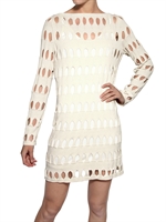 MIRCO GIOVANNINI - CUT OUT COTTON KNIT DRESS