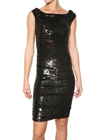 BLUMARINE - SEQUIN RAYON NET DRESS