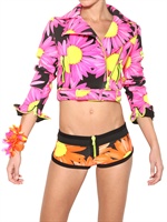 BLUMARINE - DAISY DRUCK NEOPRENE JACKE