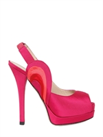 FENDI - 140MM VIOLA ODORATA GROSGRAIN SANDALS