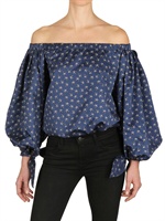 YVES SAINT-LAURENT - STARFISH BEDRUCKTES BAUMWOLL SATIN HEMD