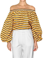 YVES SAINT-LAURENT - BEDRUCKTES TOILE FLAMMEE HEMD