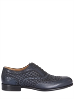 SALVATORE FERRAGAMO - GEWEBTE LEDER SCHNÜR SCHUHE