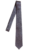 LANVIN - 7CM SNEAKERS PRINTED SILK SATIN TIE
