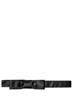 LANVIN - SKINNY SILK SATIN BOW TIE