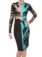 DAVID KOMA - DEVORÈ VISCOSE DRESS