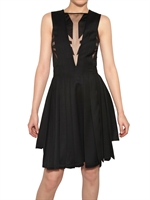 DAVID KOMA - DEVORE WOOL CREPE DRESS